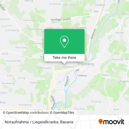 Карта Notaufnahme / Liegendkranke