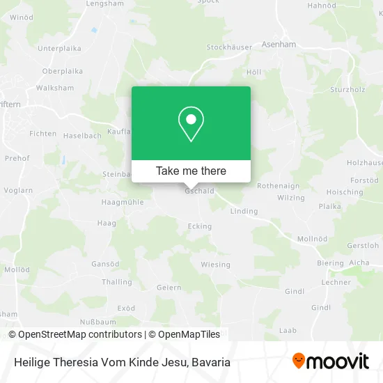Карта Heilige Theresia Vom Kinde Jesu