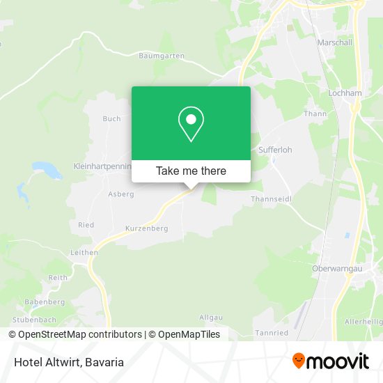 Hotel Altwirt map