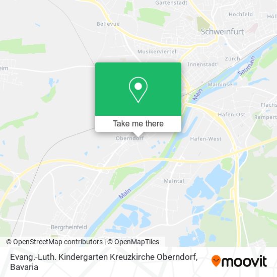 Карта Evang.-Luth. Kindergarten Kreuzkirche Oberndorf