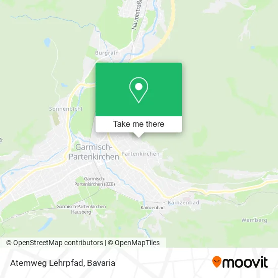 Карта Atemweg Lehrpfad