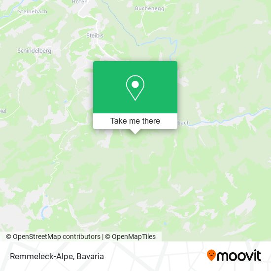 Remmeleck-Alpe map