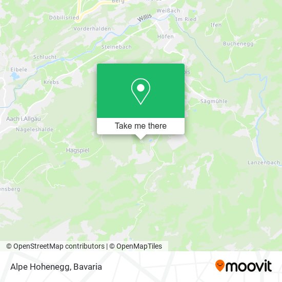 Alpe Hohenegg map