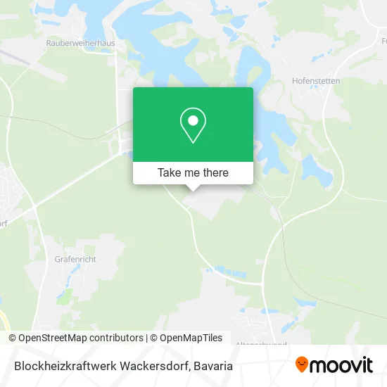 Карта Blockheizkraftwerk Wackersdorf