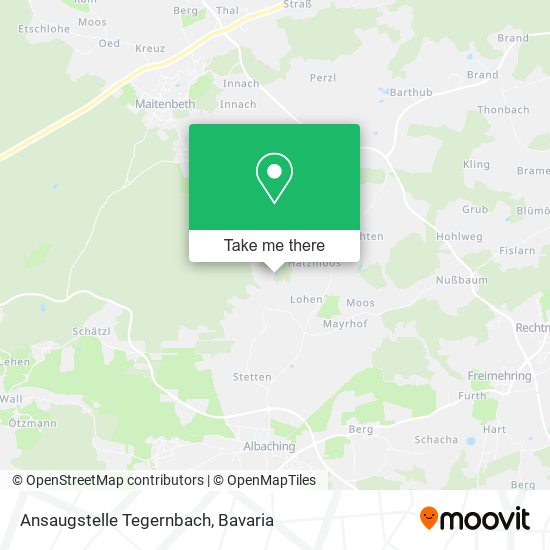 Карта Ansaugstelle Tegernbach