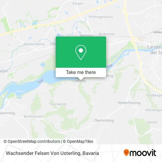Карта Wachsender Felsen Von Usterling