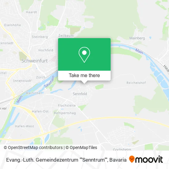 Карта Evang.-Luth. Gemeindezentrum ""Senntrum""