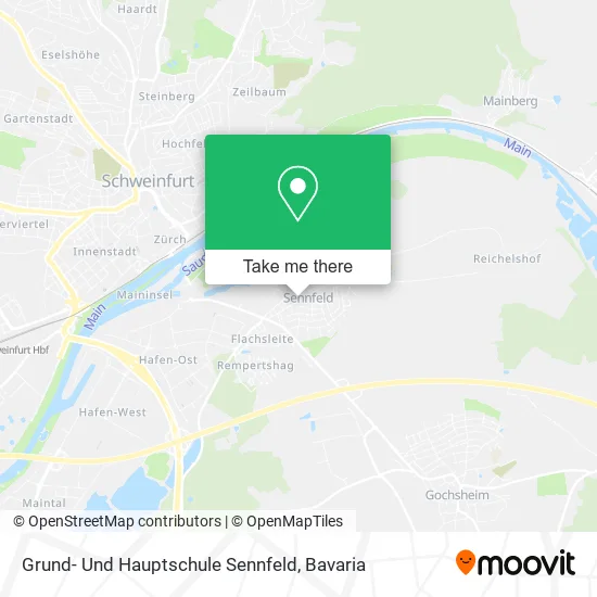 Карта Grund- Und Hauptschule Sennfeld