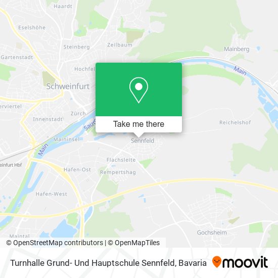 Turnhalle Grund- Und Hauptschule Sennfeld map