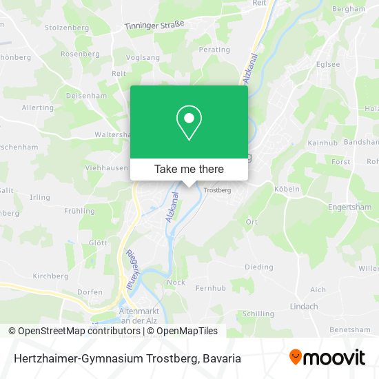 Hertzhaimer-Gymnasium Trostberg map
