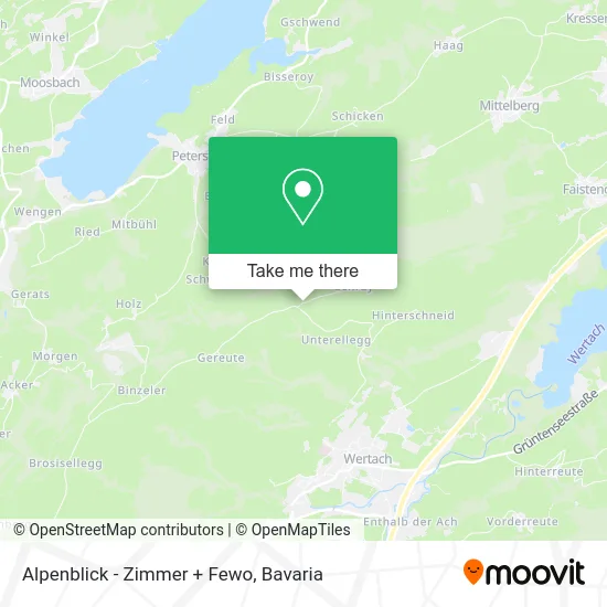 Карта Alpenblick - Zimmer + Fewo