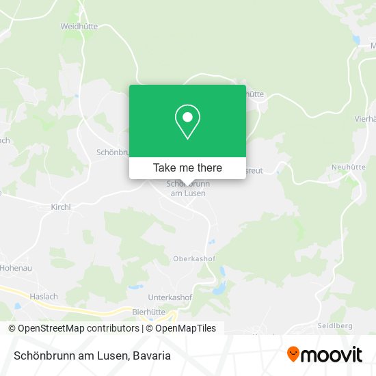 Schönbrunn am Lusen map