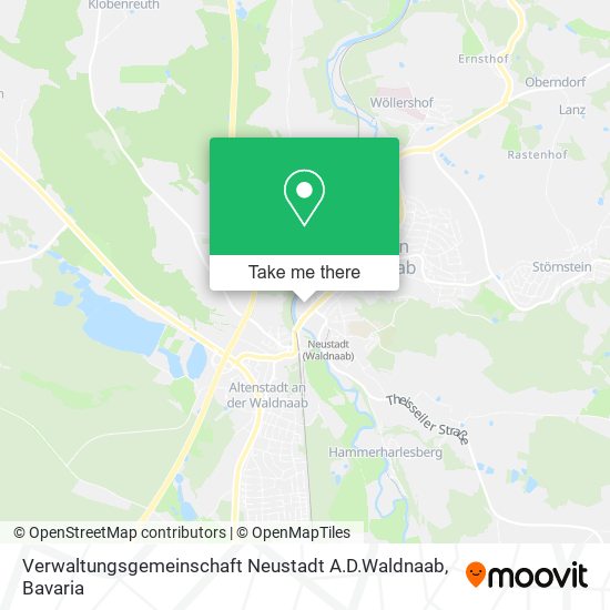 Карта Verwaltungsgemeinschaft Neustadt A.D.Waldnaab