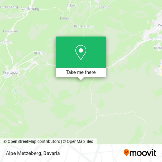 Alpe Metzeberg map