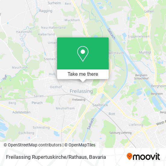 Freilassing Rupertuskirche / Rathaus map