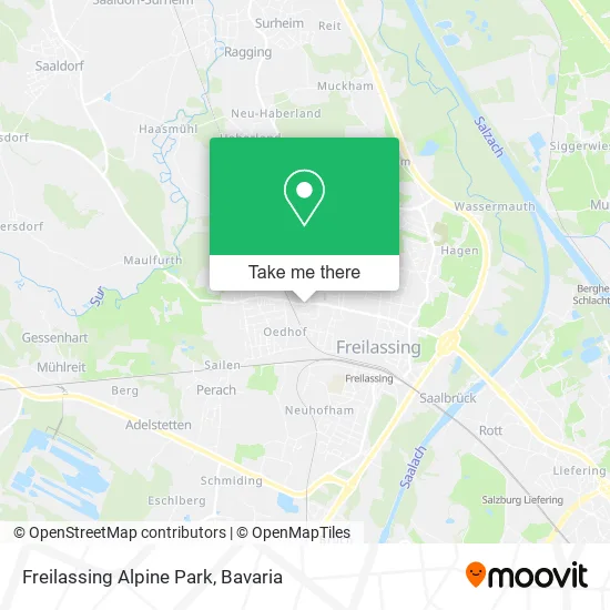 Карта Freilassing Alpine Park