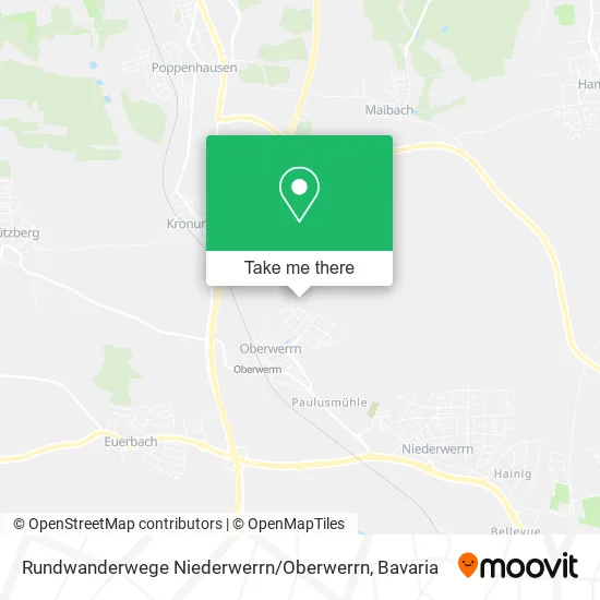 Карта Rundwanderwege Niederwerrn / Oberwerrn