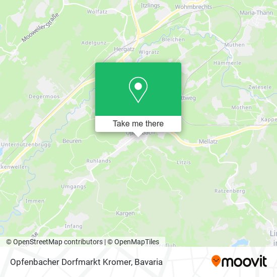 Opfenbacher Dorfmarkt Kromer map