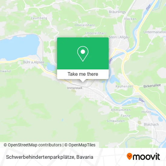 Карта Schwerbehindertenparkplätze