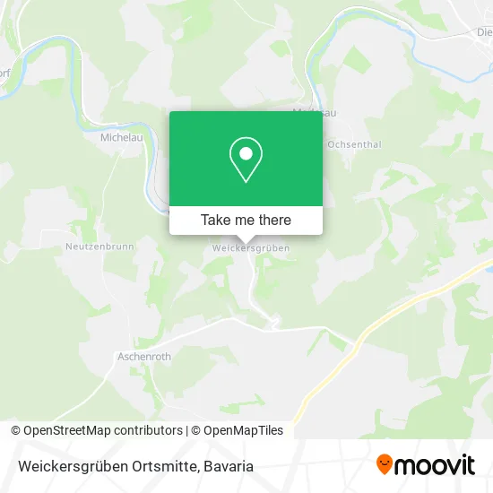 Карта Weickersgrüben Ortsmitte