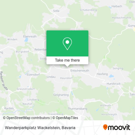 Карта Wanderparkplatz Wackelstein