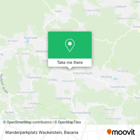 Карта Wanderparkplatz Wackelstein