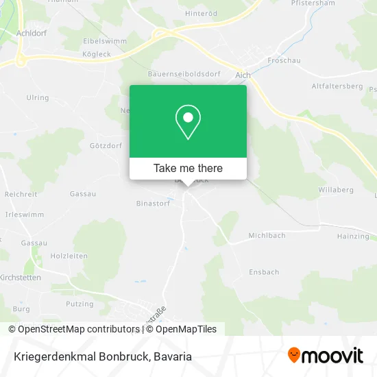 Карта Kriegerdenkmal Bonbruck