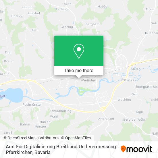 Amt Für Digitalisierung Breitband Und Vermessung Pfarrkirchen map