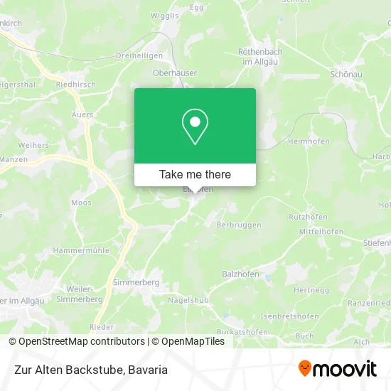 Карта Zur Alten Backstube