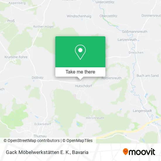 Карта Gack Möbelwerkstätten E. K.