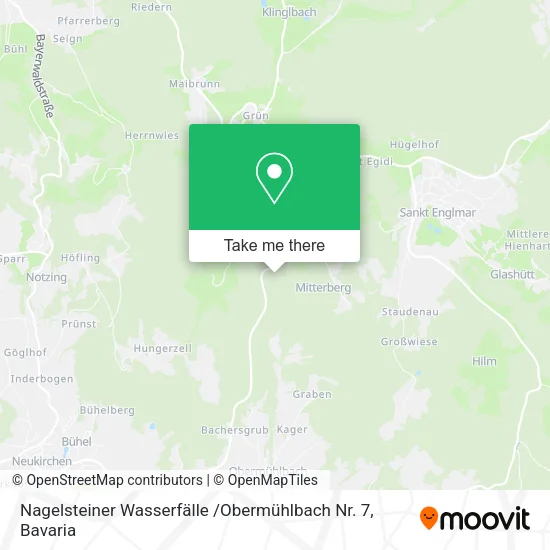 Карта Nagelsteiner Wasserfälle /Obermühlbach Nr. 7
