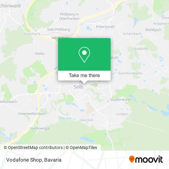 Vodafone Shop map