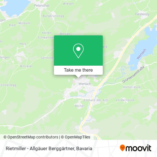 Rietmiller - Allgäuer Berggärtner map