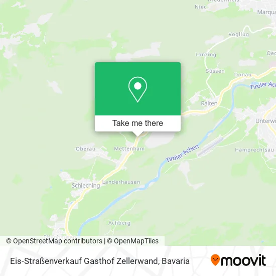 Карта Eis-Straßenverkauf Gasthof Zellerwand