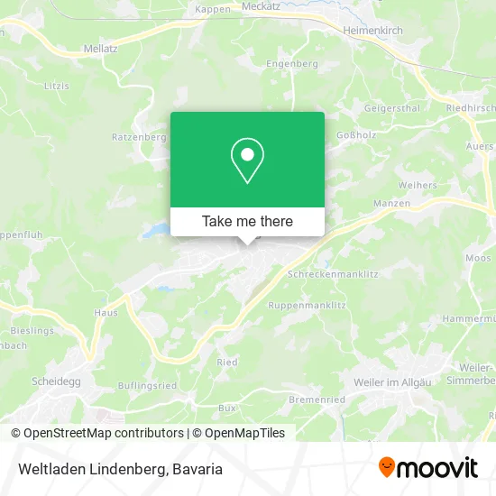 Карта Weltladen Lindenberg
