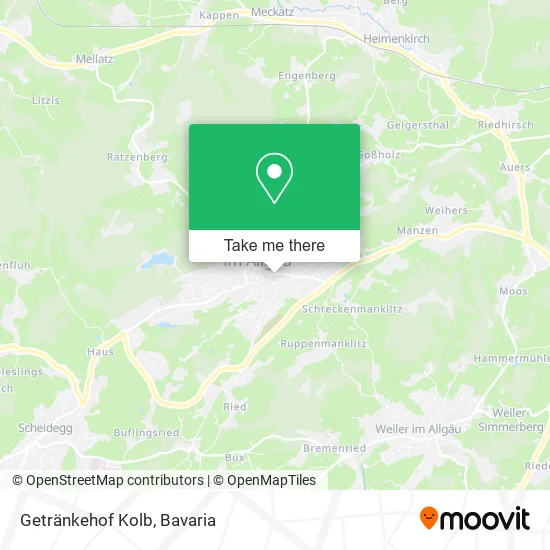 Карта Getränkehof Kolb