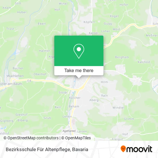 Карта Bezirksschule Für Altenpflege