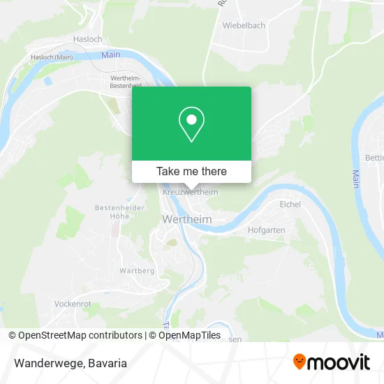 Карта Wanderwege