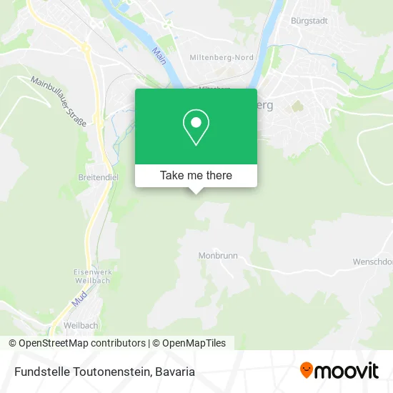 Карта Fundstelle Toutonenstein