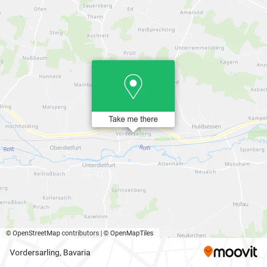 Карта Vordersarling