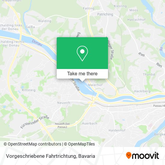 Vorgeschriebene Fahrtrichtung map