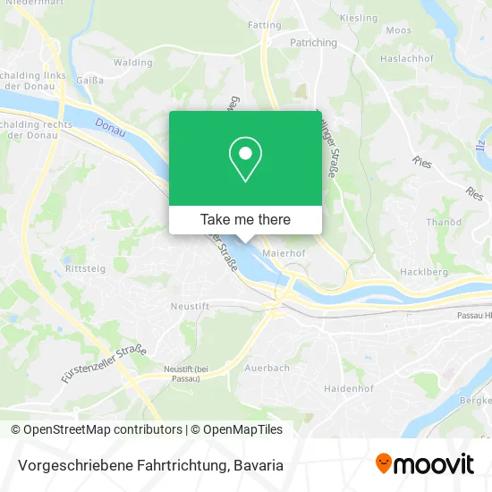 Карта Vorgeschriebene Fahrtrichtung