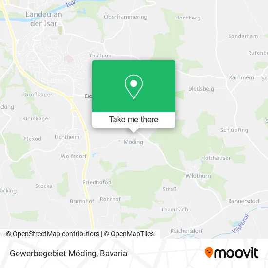 Карта Gewerbegebiet Möding