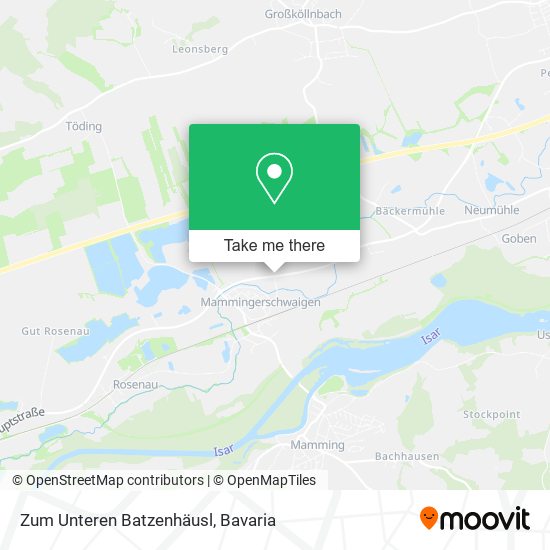 Zum Unteren Batzenhäusl map