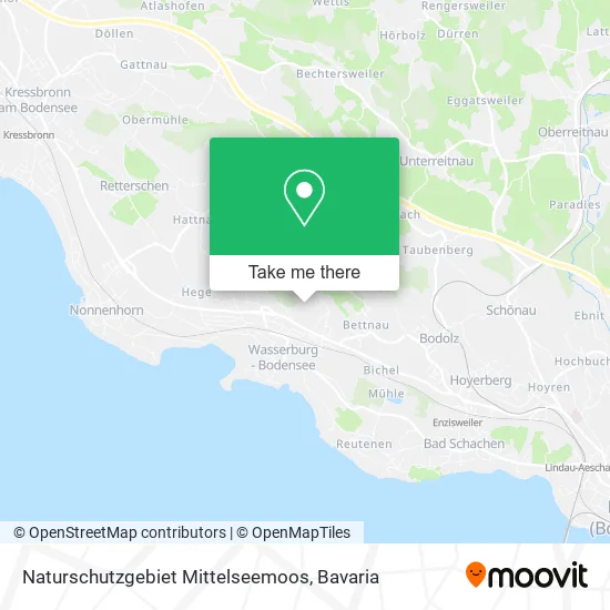 Карта Naturschutzgebiet Mittelseemoos