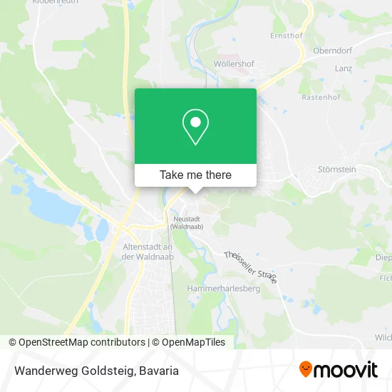Карта Wanderweg Goldsteig