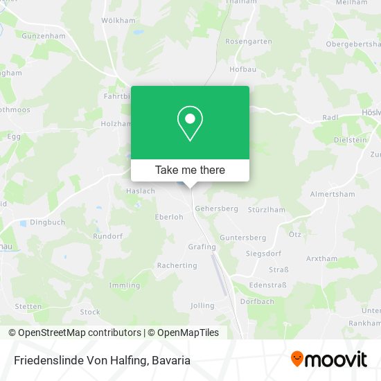 Friedenslinde Von Halfing map
