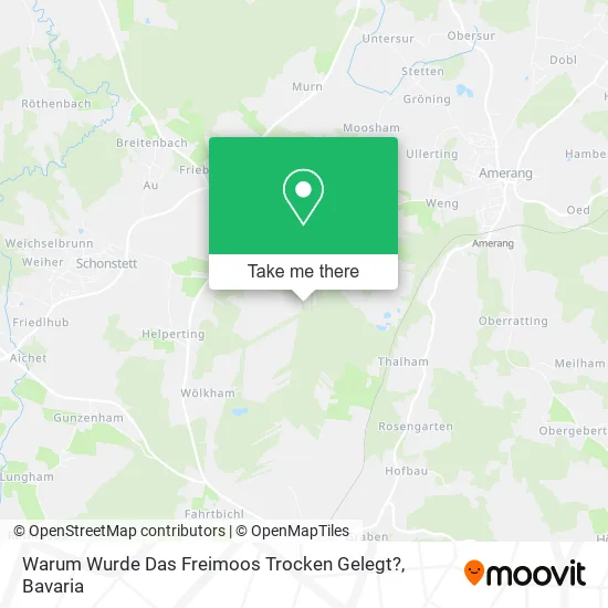 Карта Warum Wurde Das Freimoos Trocken Gelegt?