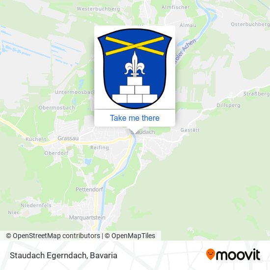 Staudach Egerndach map