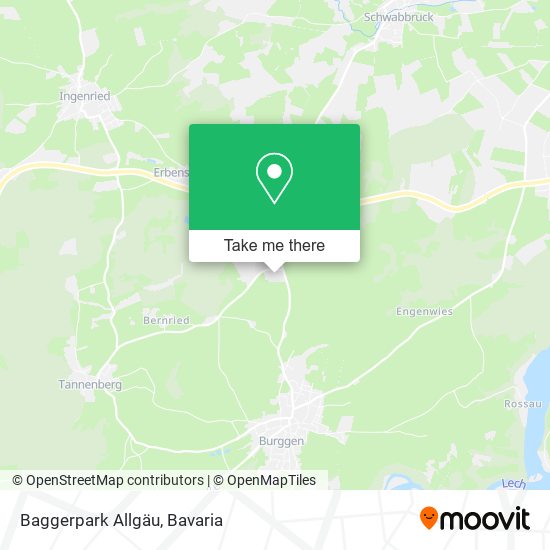 Baggerpark Allgäu map